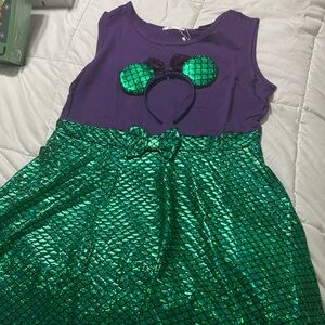 Enchanting Mermaid Costume for Kids - Purple & Green